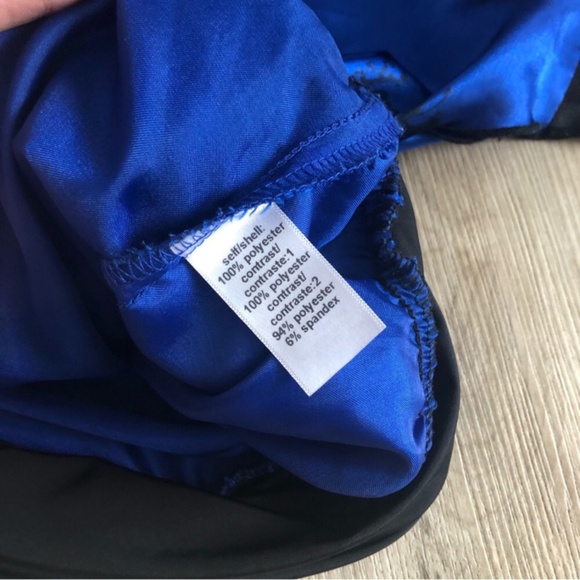 Black & Blue Studio Y One Shoulder Dress Top - Picture 3 of 9